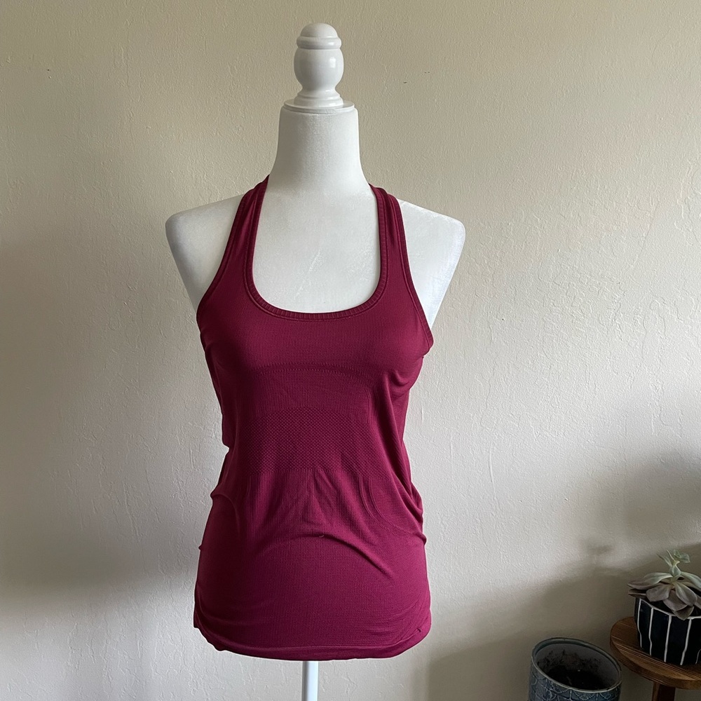 Lulu Lemon Workout Tank Top Maroon size 6